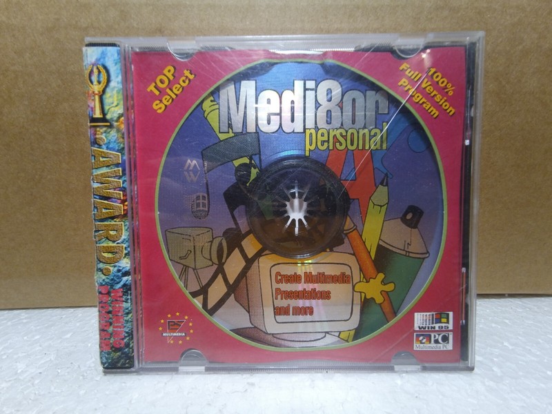 Medi8or Personal CD-ROM Award Winning Program Windows 95 MPC Create Multimedia