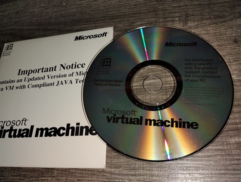 Microsoft Virtual Machine JVM PC CD-ROM 1999 MS Java VM for Windows 95/98/NT gallery