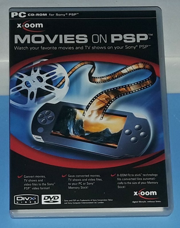 X-OOM - MOVIES ON PLAYSTATION PSP (Movies, Games, Music Transfer) - MINT Disc gallery