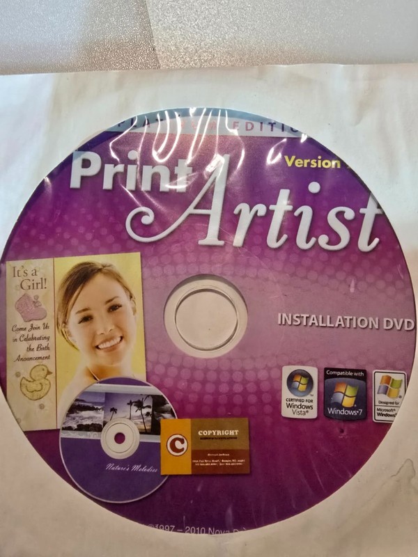 Platinum Edition Version 23 Print Artist Software for Windows Vista OR XP gallery
