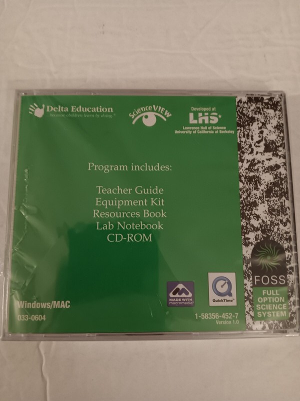 FOSS Full Option Science System Force And Motion CD-ROM V1.0 Still Sealed gallery