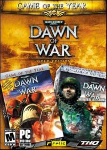 Warhammer 40,000 Dawn Of War Gold PC DVD-ROM gothic future strategy game + extra