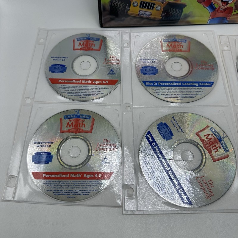 Reader Rabbit's Math Ages 4-6 & 6-9 PC Game PreK-3rd Grade School Edition gallery
