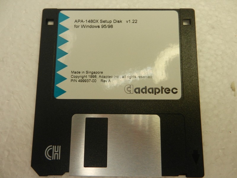 ADAPTEC APA-1480x SETUP DISK Floppy Floppie disc for Windows 95/98