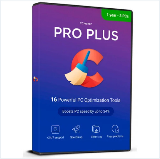 CCleaner Professional Plus V7 2026 Windows (PC) – 3 Devices 1 Year Key