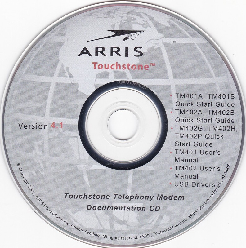 Arris Touchstone Version 4.1 (Documentation CD, 2005) *DISC ONLY* gallery