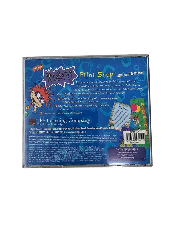 Vintage 90s Rugrats Print Shop Special Edition PC CD-ROM Game | Windows 95/98 gallery