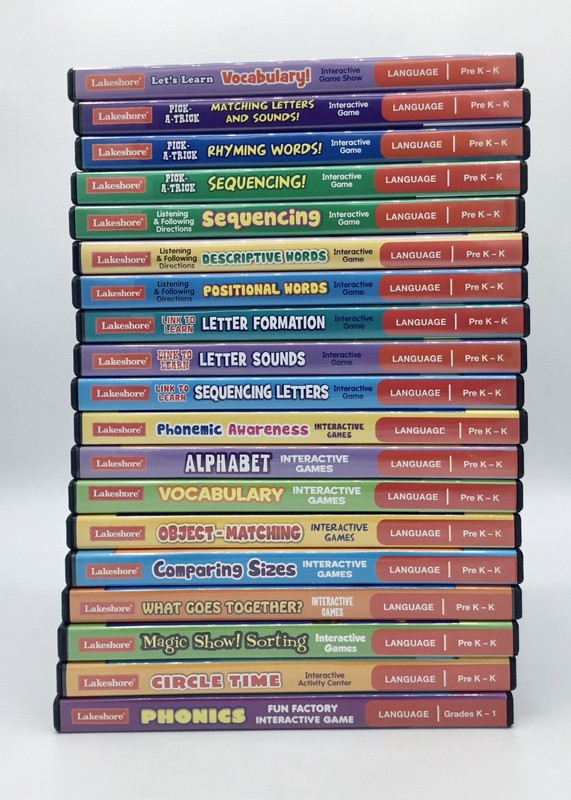 LN✴️19-Lakeshore Educational Interactive Learning PreK-K 1 Language PC/MAC Games