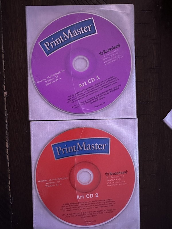 Broderbund PrintMaster Gold 12 WINDOWS 95 98 2000 XP NT 4 gallery