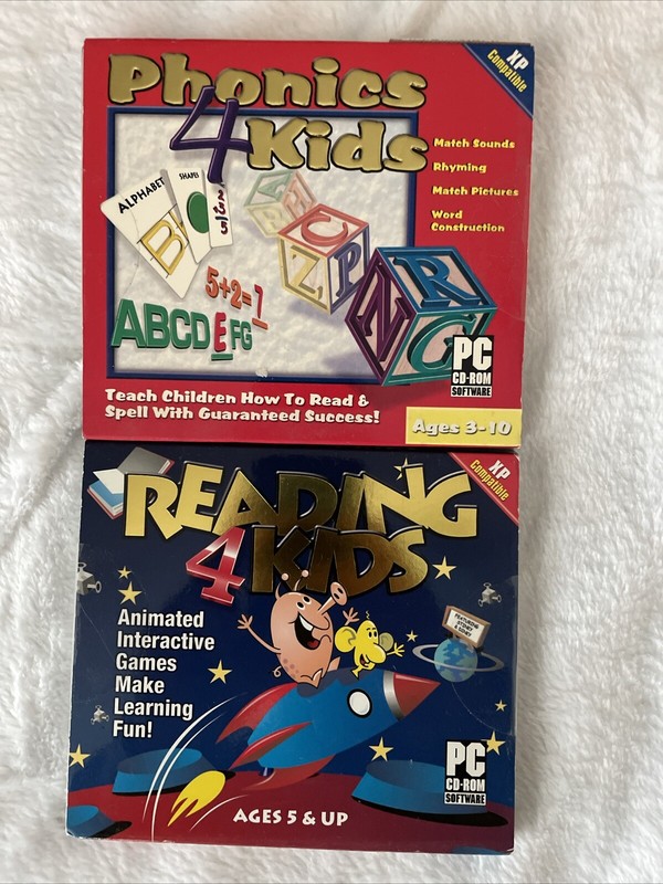 Phonics 4 For Kids & Reading 4 Kids Software Windows 98/2000/XP CD-ROM