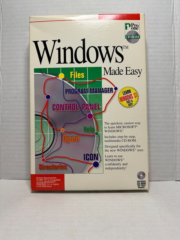 Vintage Pro One Algebra Casino Windows PC CD-ROM Software Win 3.1 Win 95 VTG
