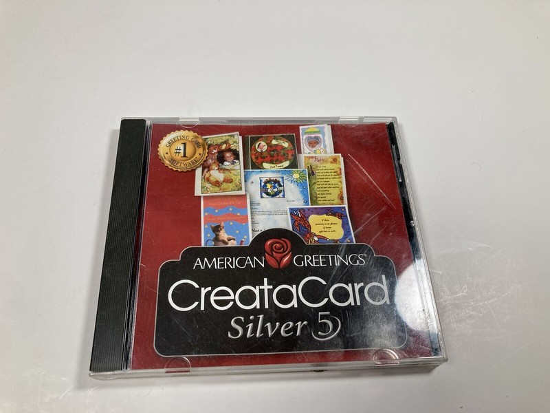 CreataCard 5 Silver PC CD design write create print one of a kind greeting cards