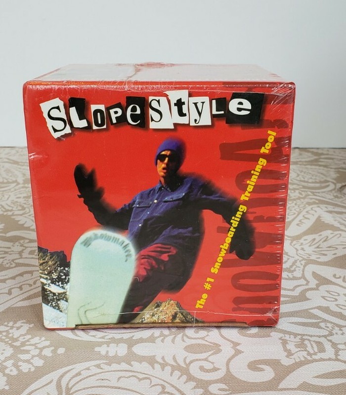 Vintage 1996 SLOPESTYLE Snowboarding Training Tool PC Computer Game Sealed 90's gallery