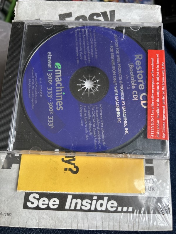 Microsoft Windows 98 First Version Disc Included Brand NEW gallery