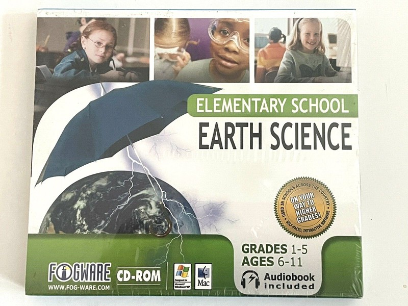 Fogware Elementary School Earth Science cd-rom Home School Learning Ages 6-11
