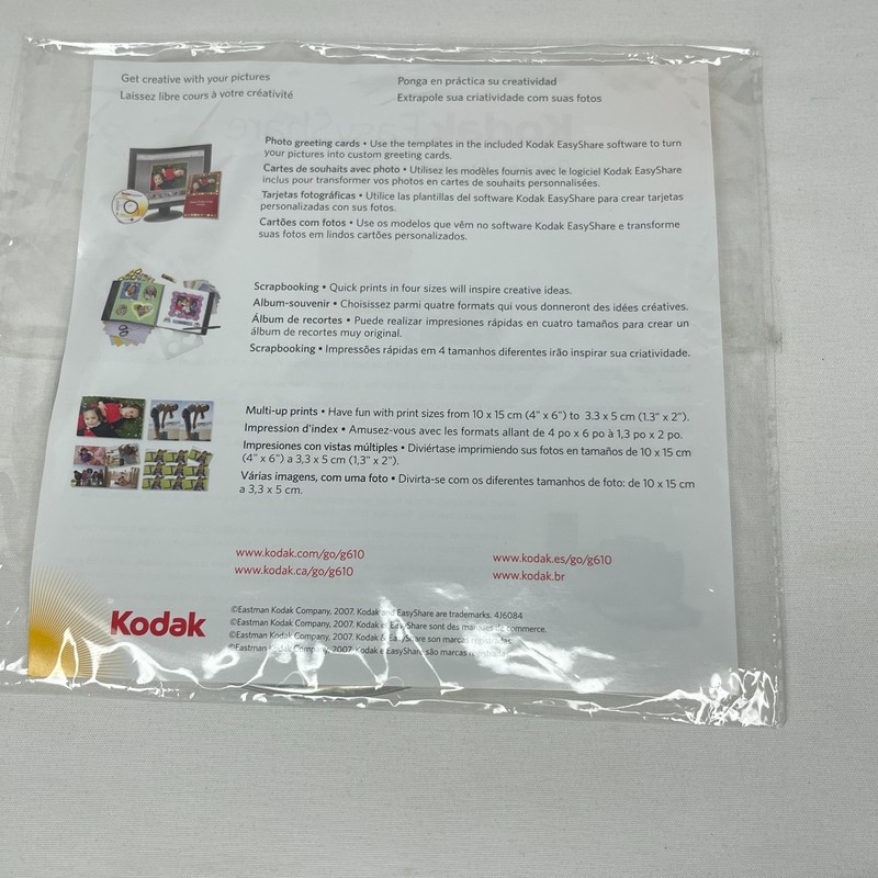 Kodak EasyShare Software CD Version 6.2 Printer Dock Series G610 Disc Manual gallery
