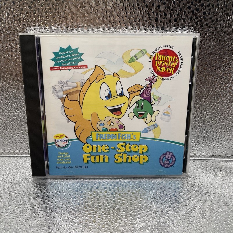 Freddi Fish’s One-Stop Fun Shop – Windows 98 / 95 PC Mac – CD-ROM – USA Seller