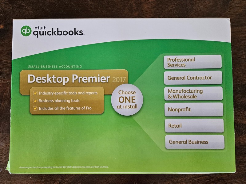 Intuit QUICKBOOKS Desktop PREMIER 2017 Windows 10 & 11 = NO SUBSCRIPTION =