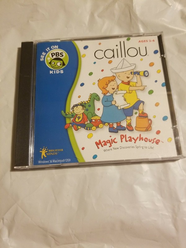 Caillou Magic Playhouse CD-ROM 2001 Riverdeep The Learning Co. PBS Kids