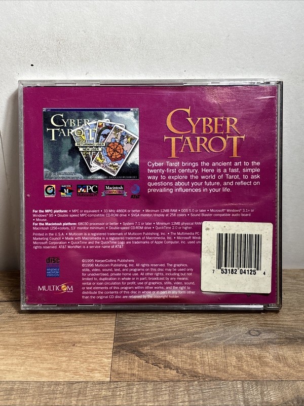 Cyber Tarot (MPC CD-ROM, Windows 95, Mac) 1995 gallery