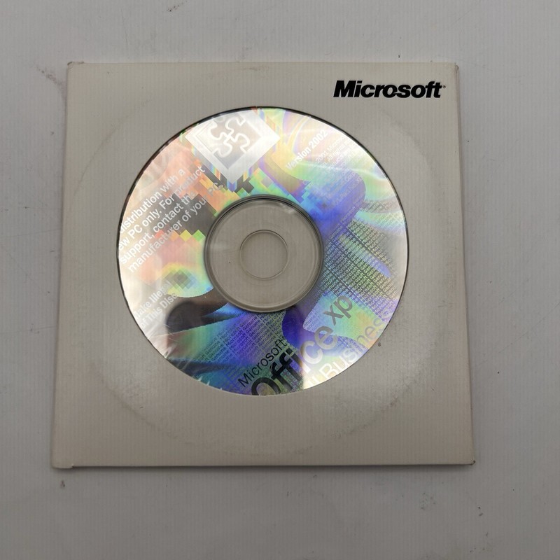 Microsoft MS Office XP 2002 Small Business Edition With Product Key 2 Disc Set