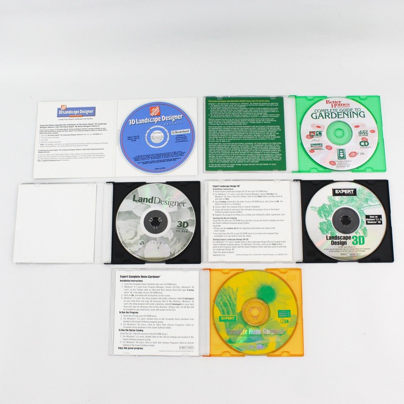 Lot of 5 Home Landscape Garden Design Projects With CD-ROMs gallery