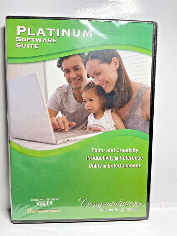 Platinum Software Suite PC Treasures DVD NEW Corel Paint Shop Pro