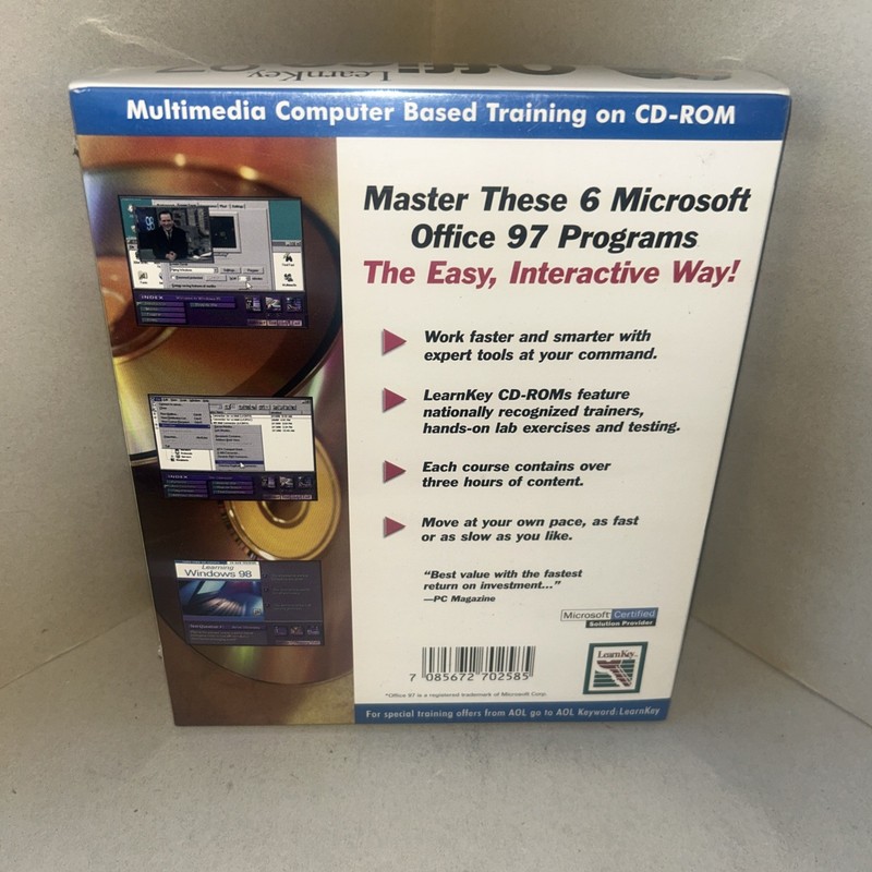 Vintage LearnKey Microsoft Office 97 Training Software 6 CD Set NEW SEALED! gallery