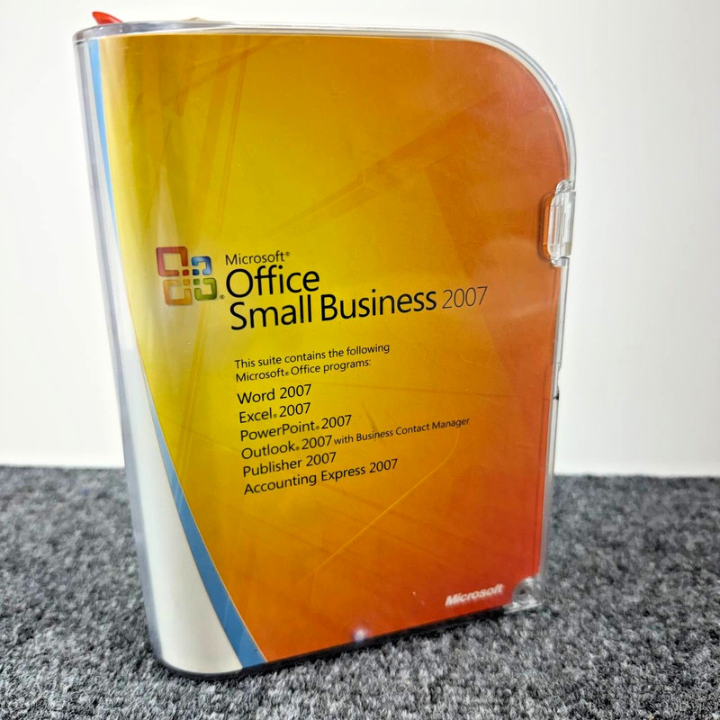 Microsoft Office Small Business 2007 Retail Box Set with Product Key COA
