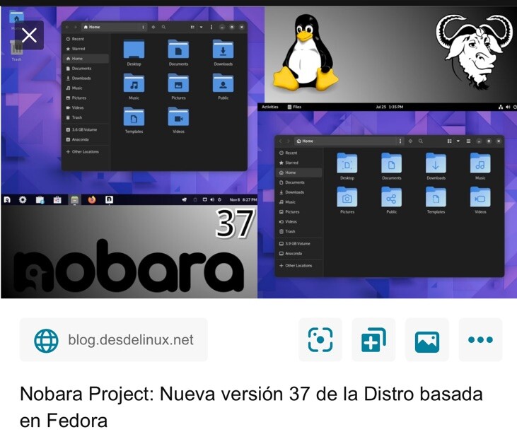 Nobara GNOME linux AMD64 USB CANADA USA gallery