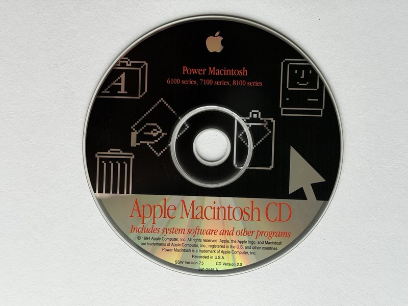 Apple Power Macintosh 7300, 8600, 9600 Restore CD 691-1231-A gallery
