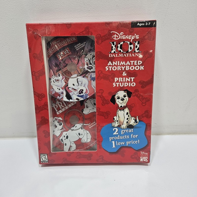 2 CD-ROM Disney’s 101 Dalmatians Animated StoryBook & Print Studio (Windows/Mac)