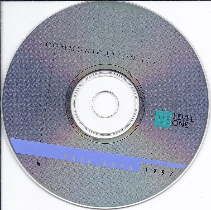 Level One communication IC data CD 1997