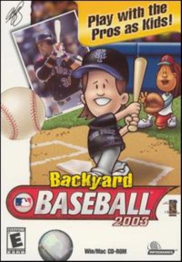 Backyard Baseball 2003 PC MAC CD major league MLB players tee-ball sports game!