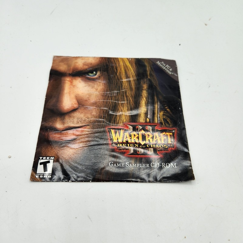 WarCraft III 3 Reign Of Chaos Game Sampler PC MAC CD demo 2002
