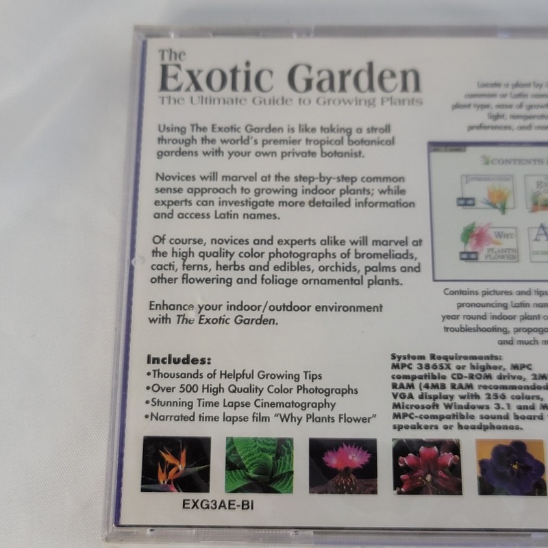 The Exotic Garden Ultimate Guide to Growing Plants Windows CD-Rom gallery
