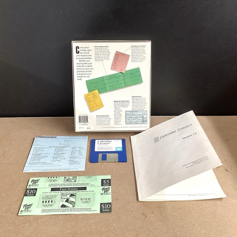 Vintage Software Power Up Calendar Creator Version 1.0 For Macintosh gallery