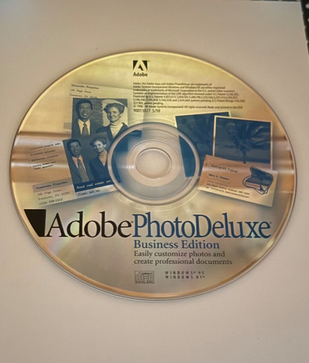 Adobe Photo Deluxe Business Edition CD, 1999 In Original Sleeve Unused DISK ONLY gallery