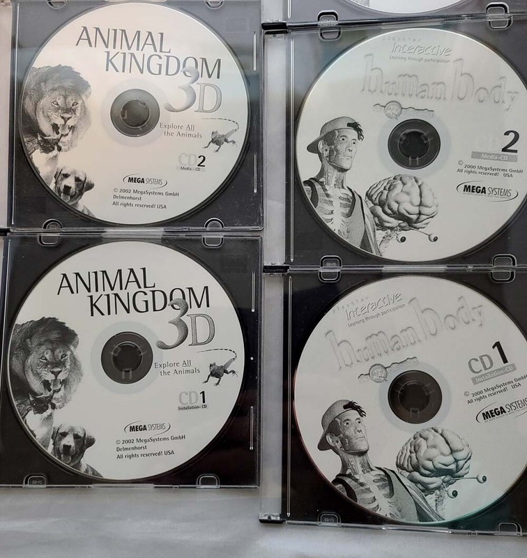 Human 3D Dinosaurs Animal Kingdom Greatest Inventions Technology 12 CD-ROM Set gallery