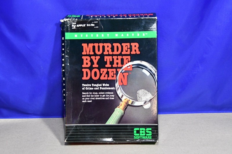 CBS Software Murder By The Dozen Commodore 64 Computer Game on 5.25″ Floppy Disk