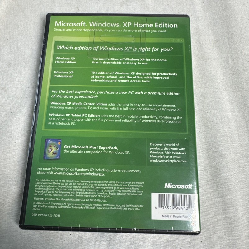 Microsoft Windows XP Home Edition Professional Services Kit OPEN BOX gallery