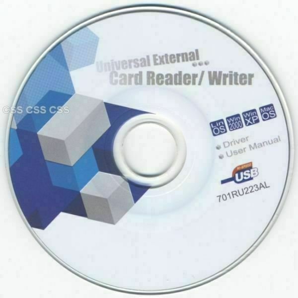 SOHOUSB I/O Flex 3.5″ 5.25″ Card Reader Writer RCM620 Driver User Manual Mini CD
