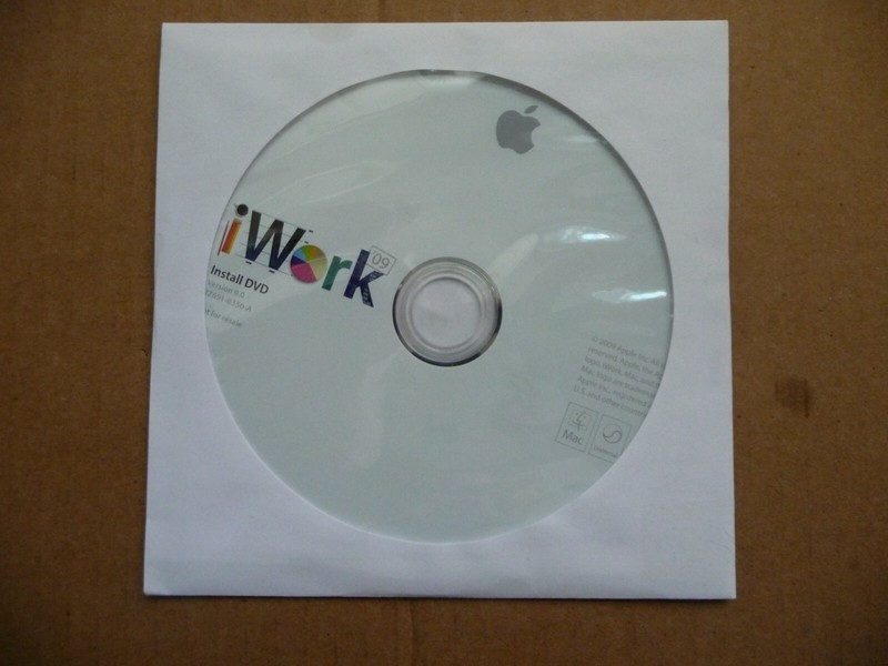 Apple iWork ’09 Full Version for Mac MB942Z/A DVD