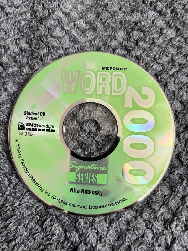 Microsoft Word 2000 CD-ROM, Disc Only