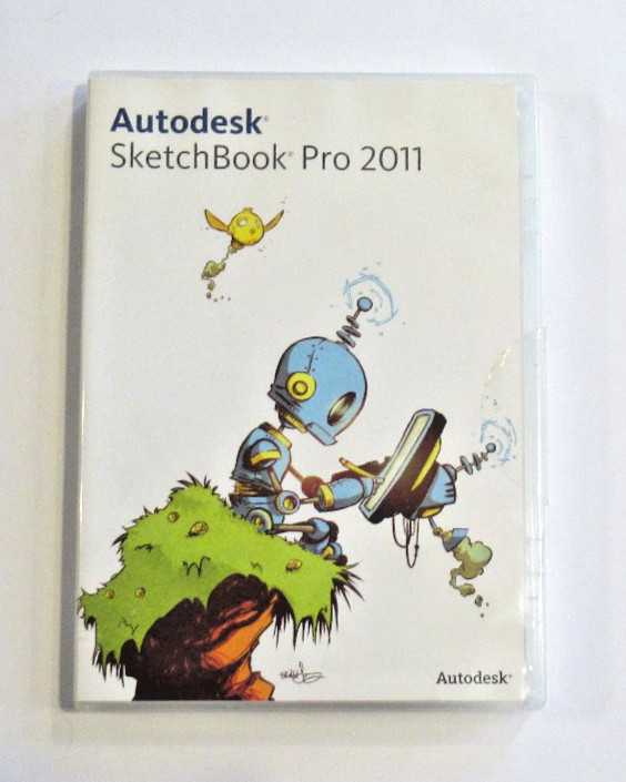 Autodesk Sketchbook Pro 2011 Digital Drawing Painting Software Disc w/Key Serial