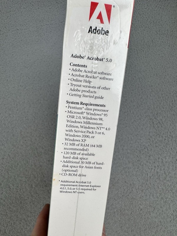 Adobe Acrobat 5.0 Windows XP New Sealed gallery