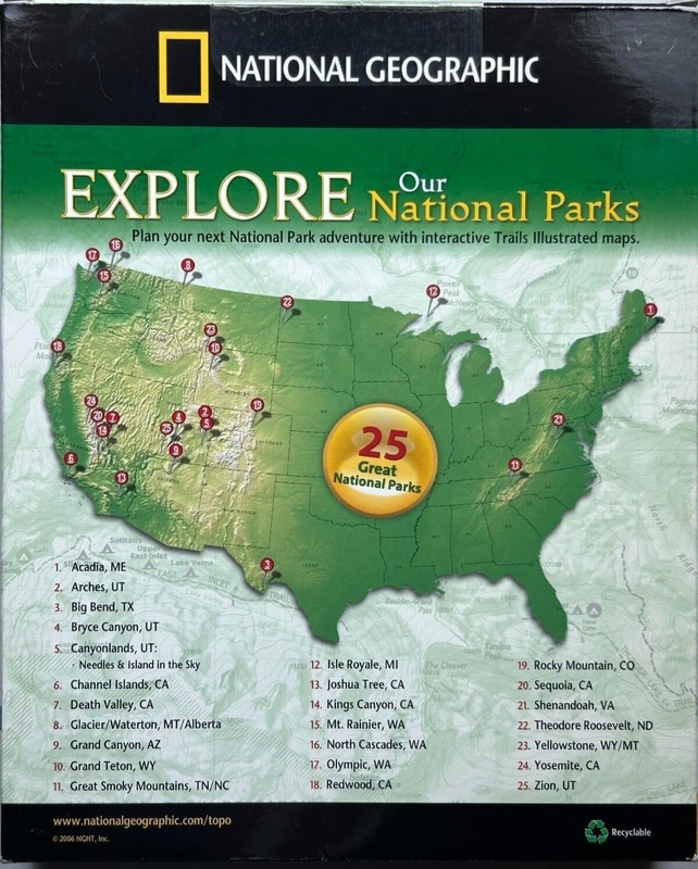 National Geographic Great Smoky Mountains Park Trails Explorer 3D CD-ROM PC Mac gallery