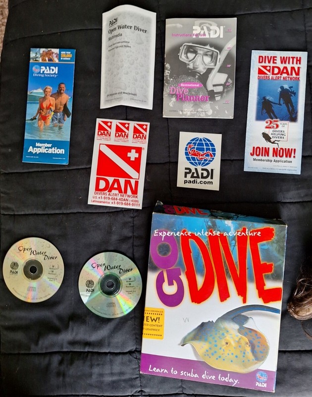 2 CD Software, PADI “Learn To Scuba Dive Today, Experience Intense Adventure”