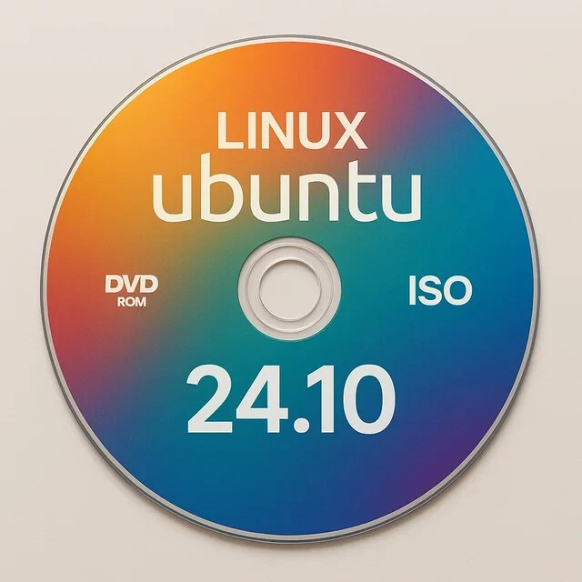 Linux Bootable DVD Ubuntu 24.10 ISO Secure Operating System PC 64 BIT