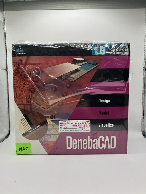 DenebaCAD By Denba Design Model Visualize Mac V1.5 DXF & DWG I/O R14 Included
